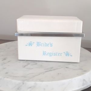 Vintage "Bride's Register" Wedding Box